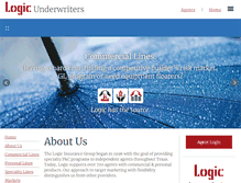 Tablet Screenshot of logicinsurance.com